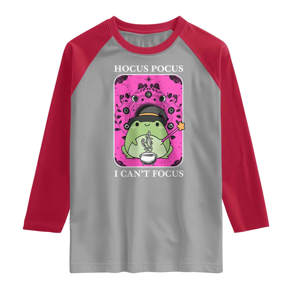 ADHD Meme Raglan Shirt Neurodivergent Wizard Frog I Cant Focus - Wonder Print Shop