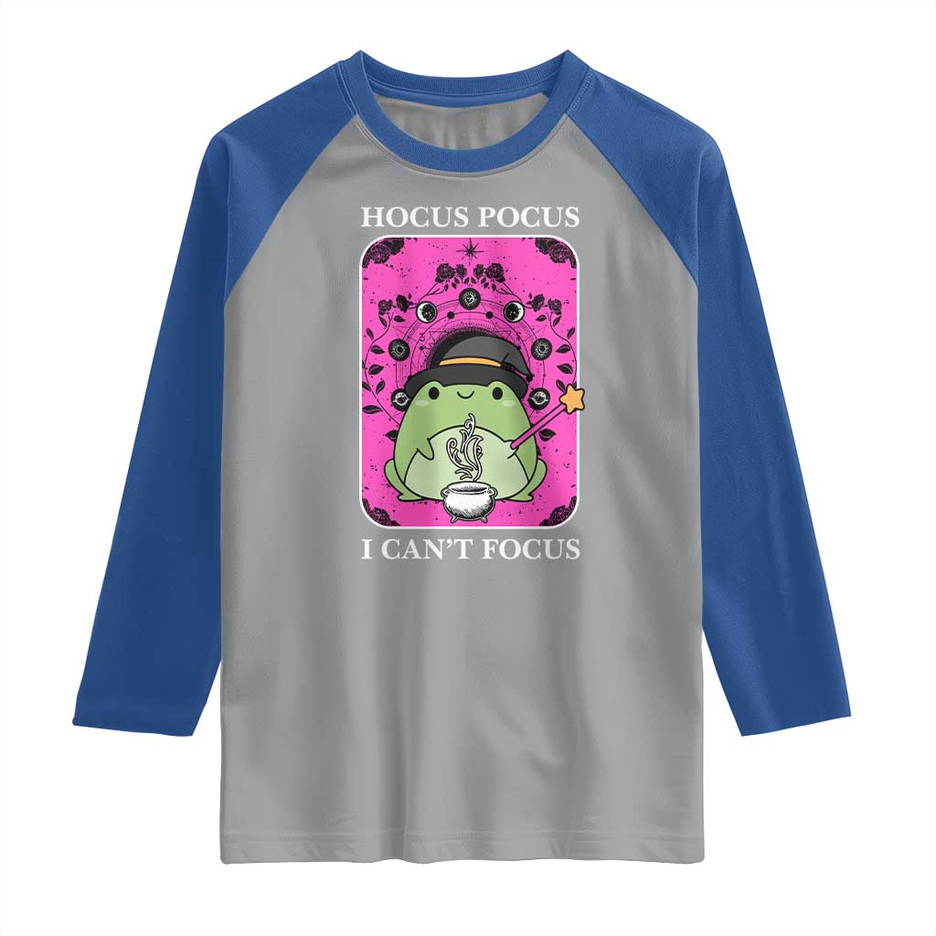 ADHD Meme Raglan Shirt Neurodivergent Wizard Frog I Cant Focus - Wonder Print Shop