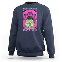 ADHD Meme Sweatshirt Neurodivergent Wizard Frog I Cant Focus - Wonder Print Shop