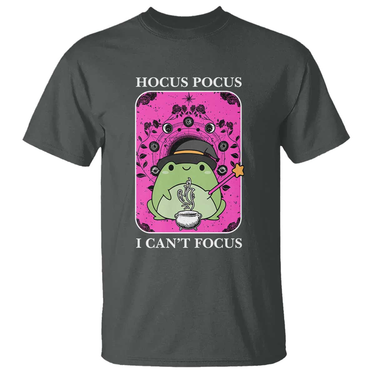 ADHD Meme T Shirt Neurodivergent Wizard Frog I Cant Focus - Wonder Print Shop