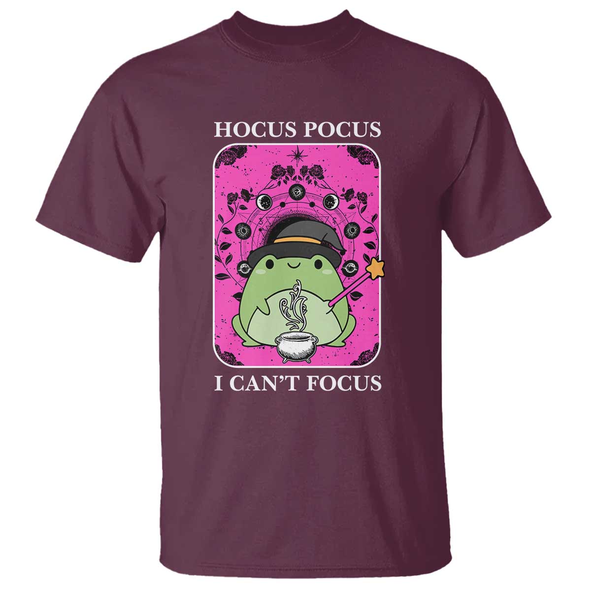 ADHD Meme T Shirt Neurodivergent Wizard Frog I Cant Focus - Wonder Print Shop