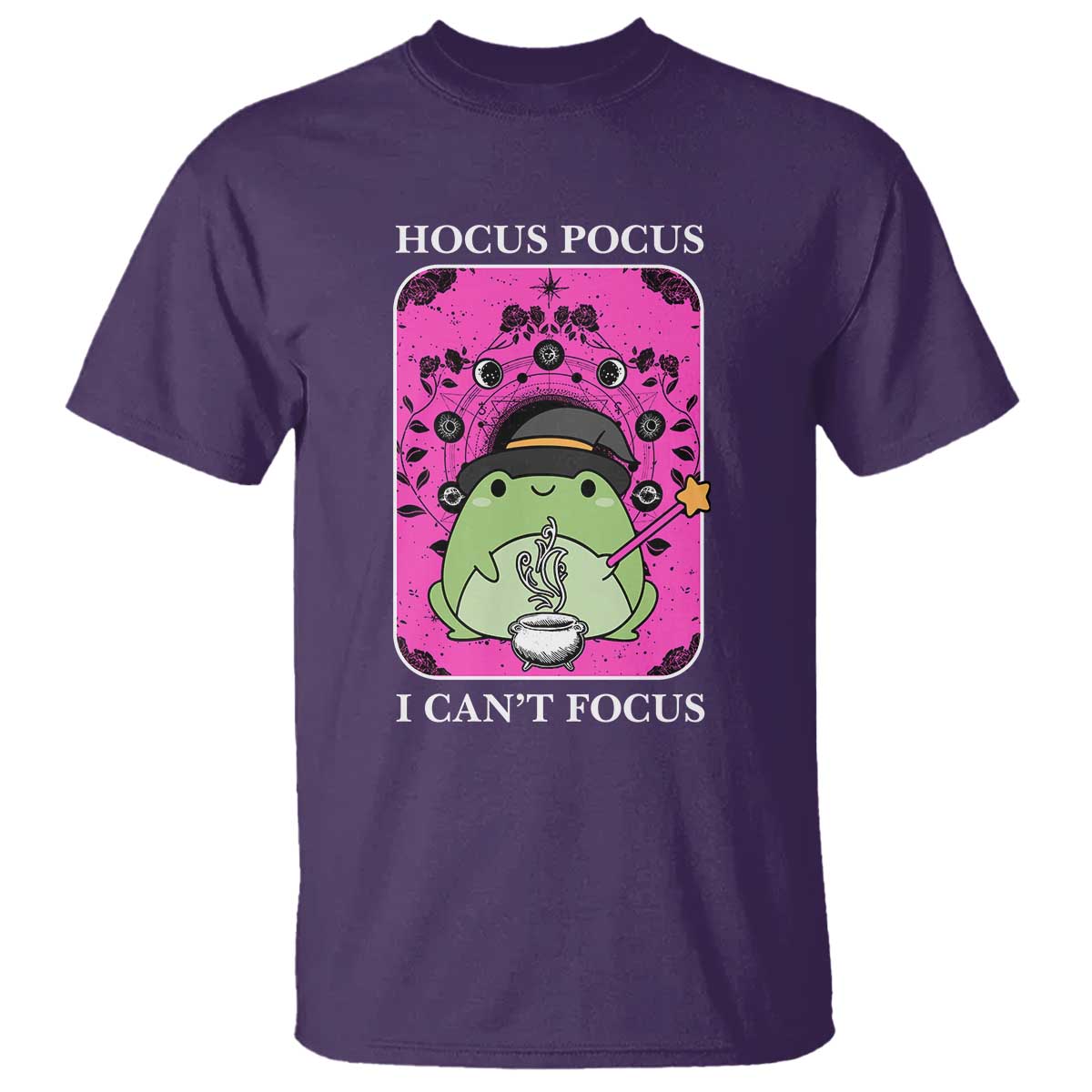ADHD Meme T Shirt Neurodivergent Wizard Frog I Cant Focus - Wonder Print Shop