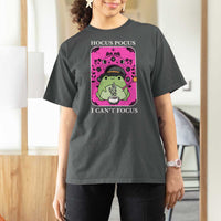 ADHD Meme T Shirt For Women Neurodivergent Wizard Frog I Cant Focus - Wonder Print Shop