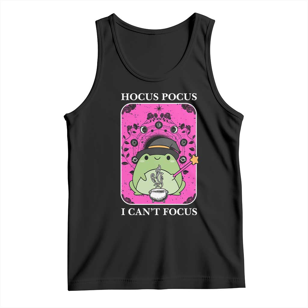 ADHD Meme Tank Top Neurodivergent Wizard Frog I Cant Focus - Wonder Print Shop