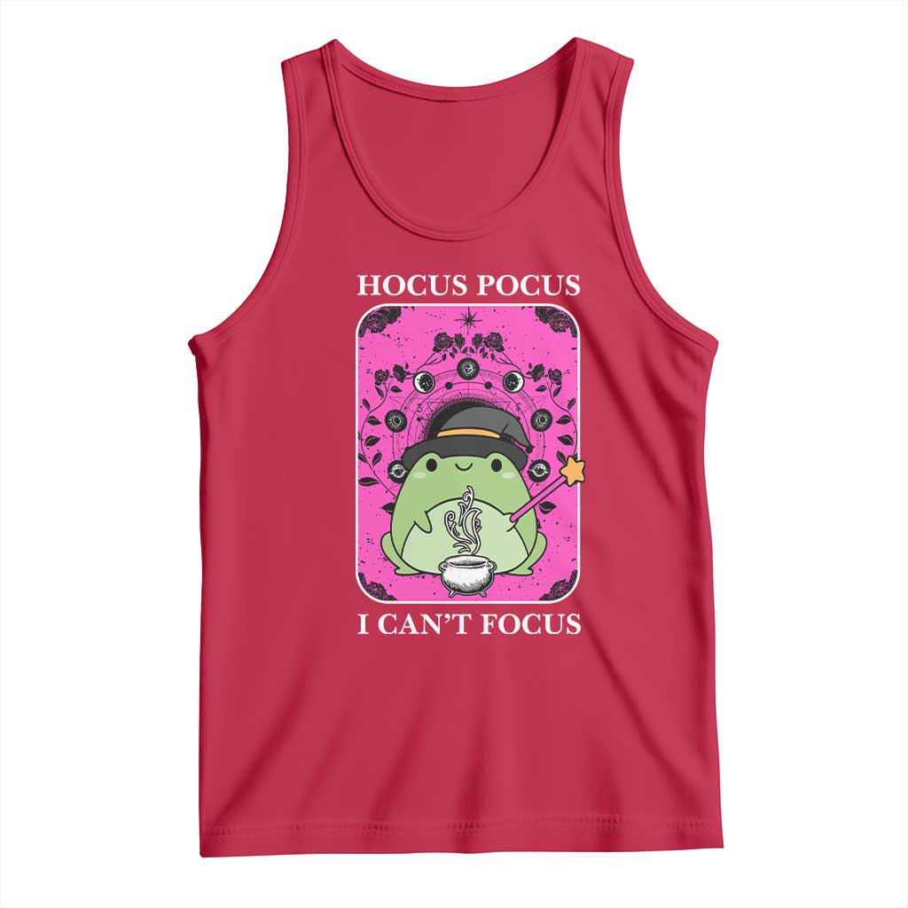 ADHD Meme Tank Top Neurodivergent Wizard Frog I Cant Focus - Wonder Print Shop