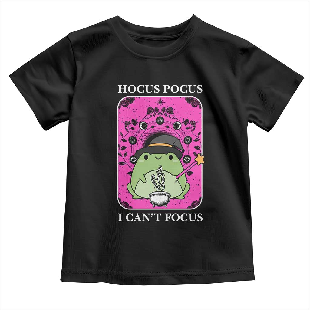 ADHD Meme Toddler T Shirt Neurodivergent Wizard Frog I Cant Focus - Wonder Print Shop