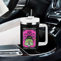 ADHD Meme Tumbler With Handle Neurodivergent Wizard Frog I Cant Focus - Wonder Print Shop