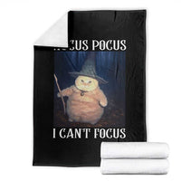 ADHD Cat Meme Throw Blanket Neurodivergent Wizard Cat I Cant Focus - Wonder Print Shop