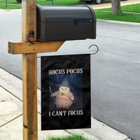 ADHD Cat Meme Garden Flag Neurodivergent Wizard Cat I Cant Focus - Wonder Print Shop