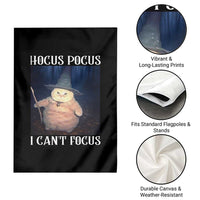 ADHD Cat Meme Garden Flag Neurodivergent Wizard Cat I Cant Focus - Wonder Print Shop