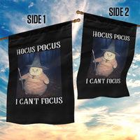 ADHD Cat Meme Garden Flag Neurodivergent Wizard Cat I Cant Focus - Wonder Print Shop