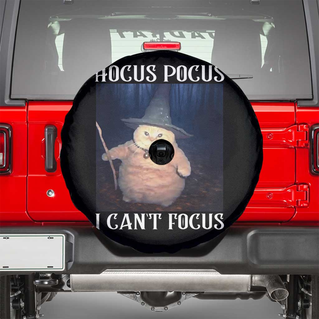 ADHD Cat Meme Spare Tire Cover Neurodivergent Wizard Cat I Cant Focus - Wonder Print Shop