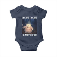 ADHD Cat Meme Baby Onesie Neurodivergent Wizard Cat I Cant Focus - Wonder Print Shop