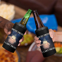 ADHD Cat Meme 4 in 1 Can Cooler Tumbler Neurodivergent Wizard Cat I Cant Focus - Wonder Print Shop