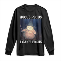 ADHD Cat Meme Long Sleeve Shirt Neurodivergent Wizard Cat I Cant Focus - Wonder Print Shop