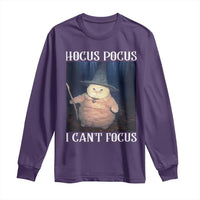 ADHD Cat Meme Long Sleeve Shirt Neurodivergent Wizard Cat I Cant Focus - Wonder Print Shop