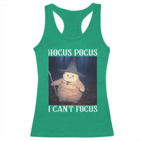 ADHD Cat Meme Racerback Tank Top Neurodivergent Wizard Cat I Cant Focus - Wonder Print Shop