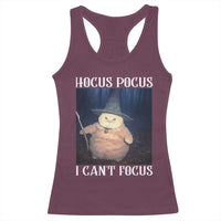 ADHD Cat Meme Racerback Tank Top Neurodivergent Wizard Cat I Cant Focus - Wonder Print Shop