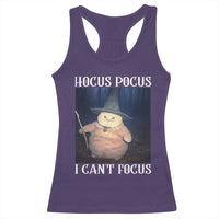 ADHD Cat Meme Racerback Tank Top Neurodivergent Wizard Cat I Cant Focus - Wonder Print Shop
