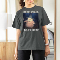 ADHD Cat Meme T Shirt For Women Neurodivergent Wizard Cat I Cant Focus - Wonder Print Shop