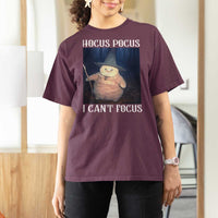 ADHD Cat Meme T Shirt For Women Neurodivergent Wizard Cat I Cant Focus - Wonder Print Shop