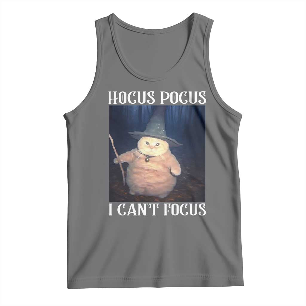 ADHD Cat Meme Tank Top Neurodivergent Wizard Cat I Cant Focus - Wonder Print Shop