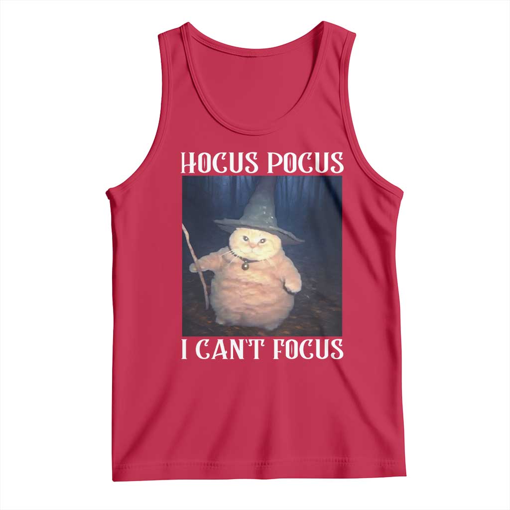 ADHD Cat Meme Tank Top Neurodivergent Wizard Cat I Cant Focus - Wonder Print Shop