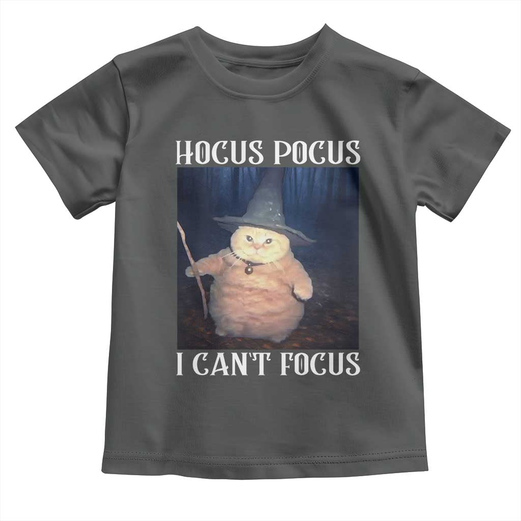 ADHD Cat Meme Toddler T Shirt Neurodivergent Wizard Cat I Cant Focus - Wonder Print Shop