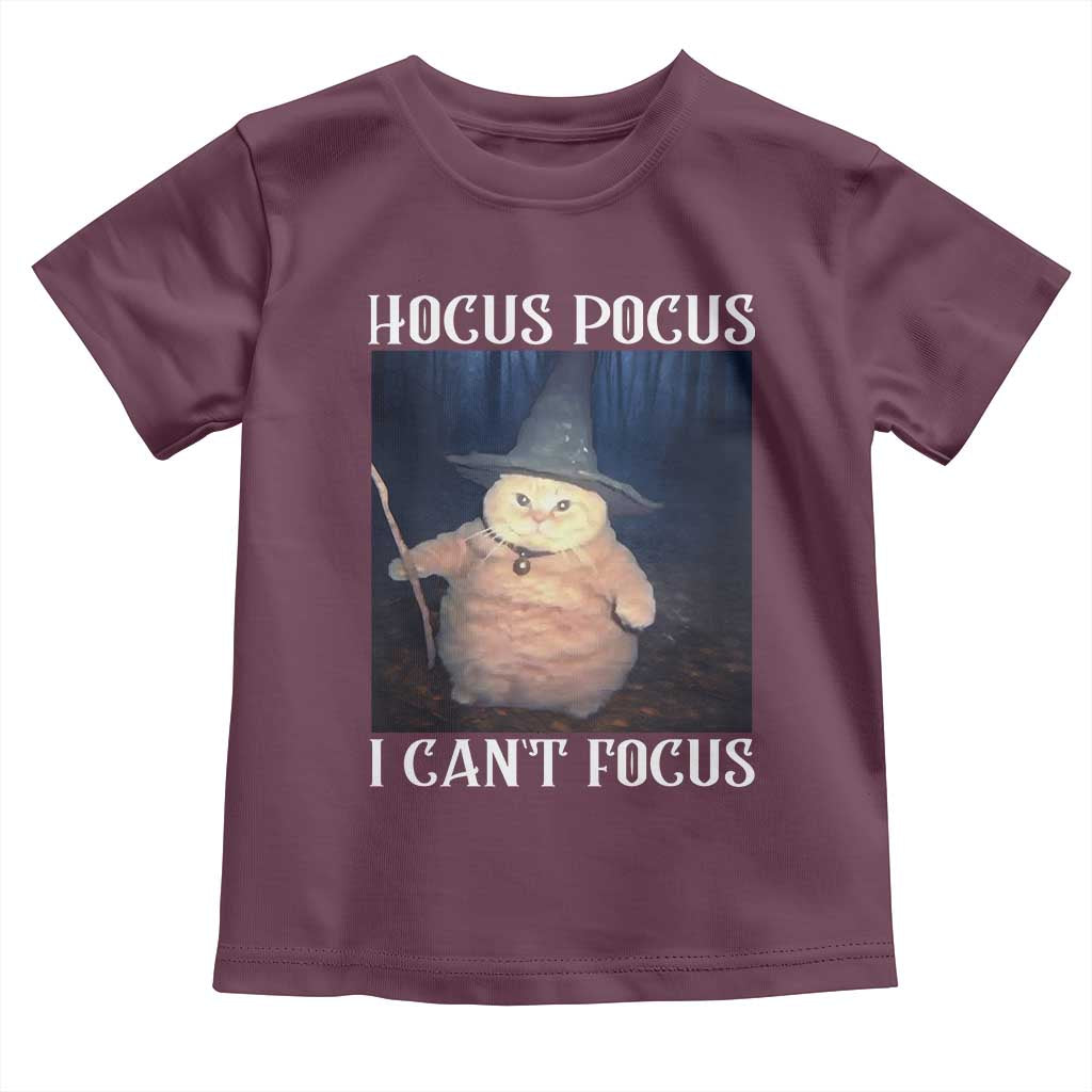 ADHD Cat Meme Toddler T Shirt Neurodivergent Wizard Cat I Cant Focus - Wonder Print Shop
