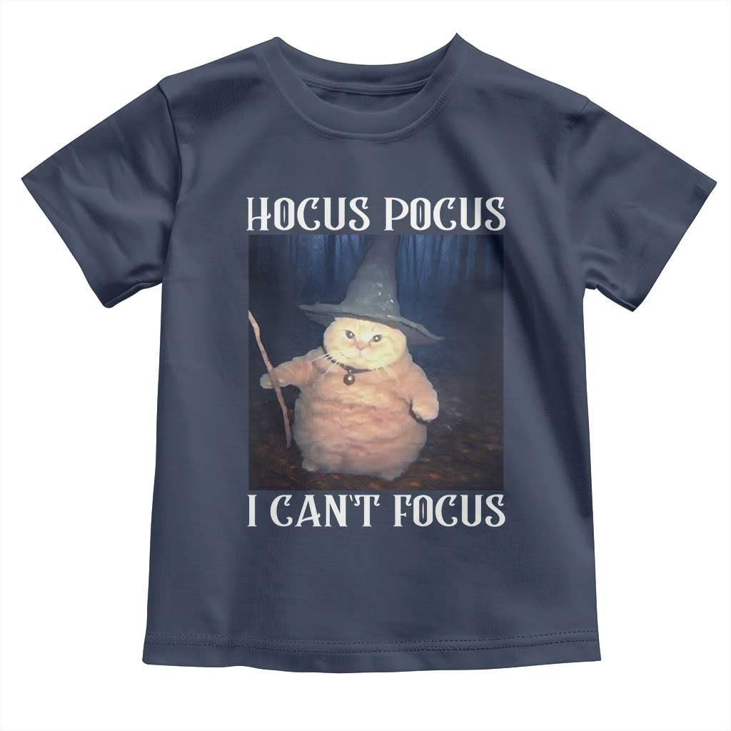 ADHD Cat Meme Toddler T Shirt Neurodivergent Wizard Cat I Cant Focus - Wonder Print Shop