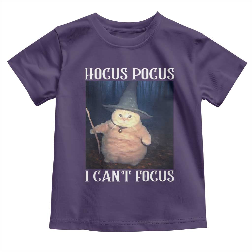 ADHD Cat Meme Toddler T Shirt Neurodivergent Wizard Cat I Cant Focus - Wonder Print Shop