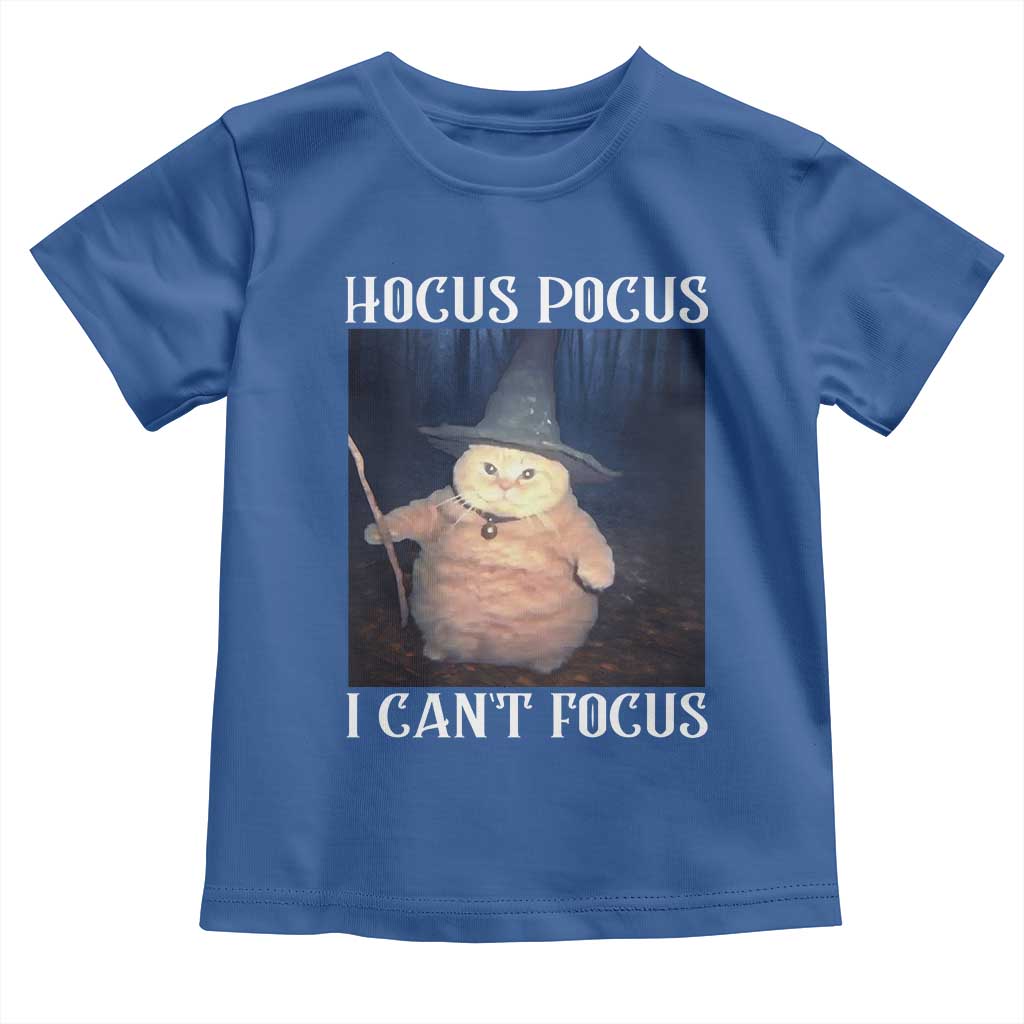 ADHD Cat Meme Toddler T Shirt Neurodivergent Wizard Cat I Cant Focus - Wonder Print Shop