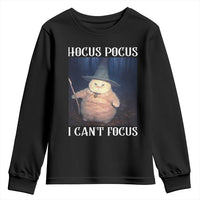 ADHD Cat Meme Youth Sweatshirt Neurodivergent Wizard Cat I Cant Focus - Wonder Print Shop