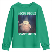 ADHD Cat Meme Youth Sweatshirt Neurodivergent Wizard Cat I Cant Focus - Wonder Print Shop