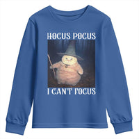 ADHD Cat Meme Youth Sweatshirt Neurodivergent Wizard Cat I Cant Focus - Wonder Print Shop