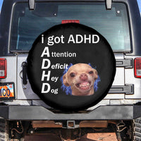 Funny ADHD Dog Meme Spare Tire Cover Attention Deficit Hey Dog Humor Lovers - Wonder Print Shop