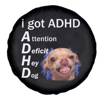 Funny ADHD Dog Meme Spare Tire Cover Attention Deficit Hey Dog Humor Lovers - Wonder Print Shop