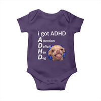 Funny ADHD Dog Meme Baby Onesie Attention Deficit Hey Dog Humor Lovers - Wonder Print Shop