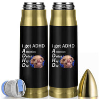Funny ADHD Dog Meme Bullet Tumbler Attention Deficit Hey Dog Humor Lovers - Wonder Print Shop