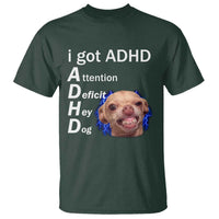 Funny ADHD Dog Meme T Shirt Attention Deficit Hey Dog Humor Lovers - Wonder Print Shop