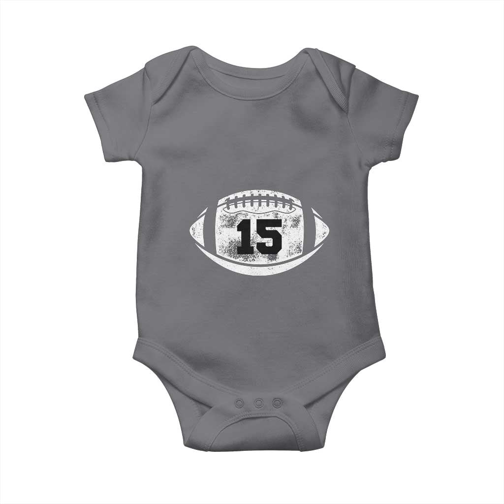 Personalized Football Game Day Baby Onesie Custom Number Cute Senior Mom Mama - Wonder Print Shop