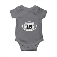 Personalized Football Game Day Baby Onesie Custom Number Cute Senior Mom Mama - Wonder Print Shop