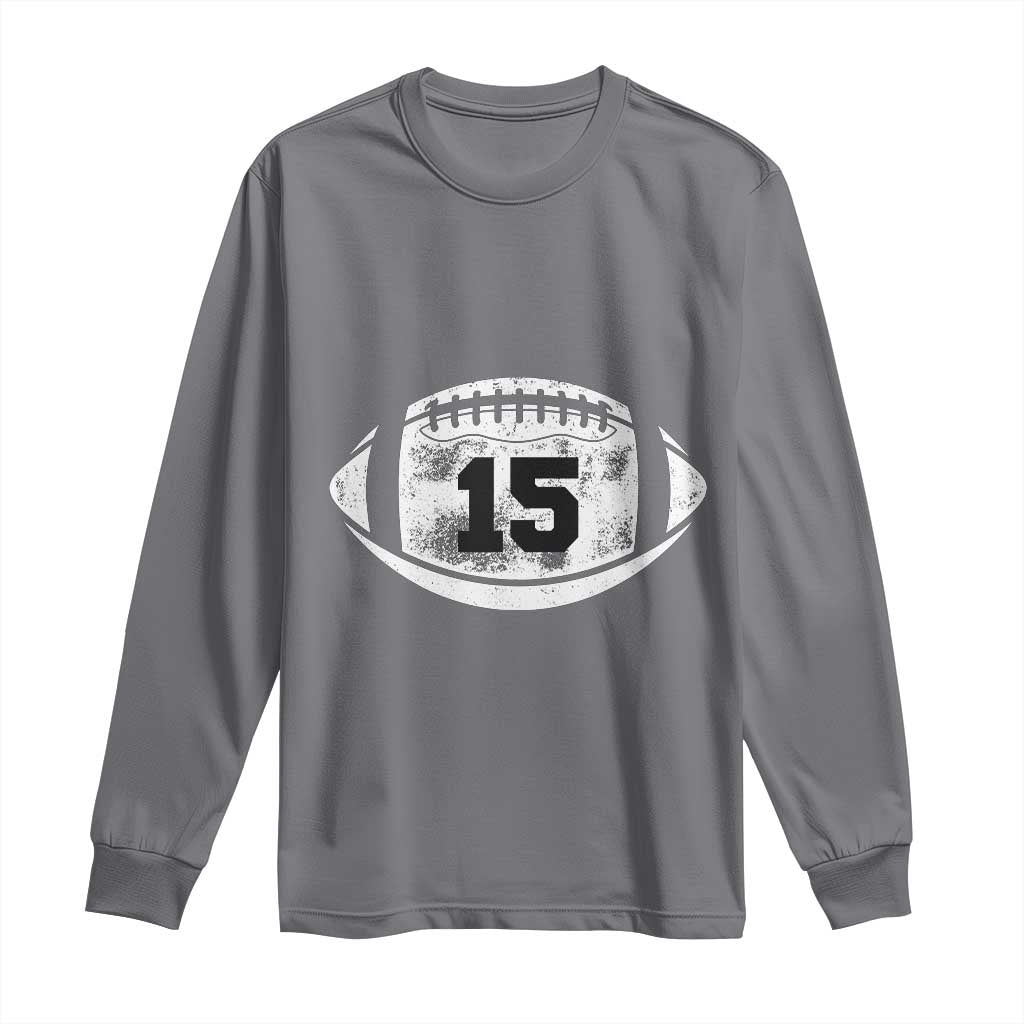 Personalized Football Game Day Long Sleeve Shirt Custom Number Cute Senior Mom Mama - Wonder Print Shop