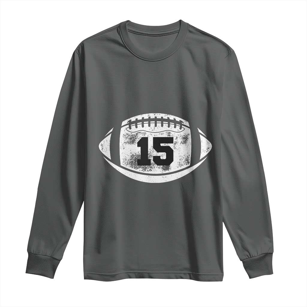 Personalized Football Game Day Long Sleeve Shirt Custom Number Cute Senior Mom Mama - Wonder Print Shop