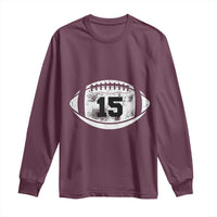 Personalized Football Game Day Long Sleeve Shirt Custom Number Cute Senior Mom Mama - Wonder Print Shop