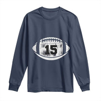 Personalized Football Game Day Long Sleeve Shirt Custom Number Cute Senior Mom Mama - Wonder Print Shop