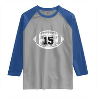 Personalized Football Game Day Raglan Shirt Custom Number Cute Senior Mom Mama - Wonder Print Shop