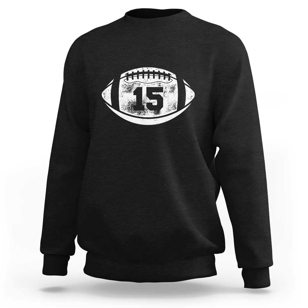 Personalized Football Game Day Sweatshirt Custom Number Cute Senior Mom Mama - Wonder Print Shop