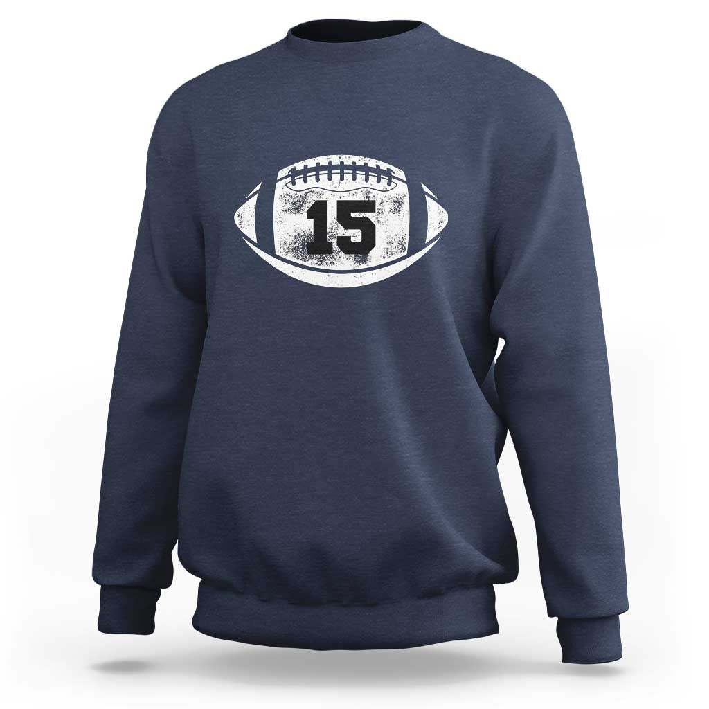Personalized Football Game Day Sweatshirt Custom Number Cute Senior Mom Mama - Wonder Print Shop