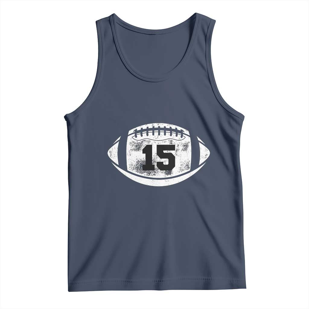 Personalized Football Game Day Tank Top Custom Number Cute Senior Mom Mama - Wonder Print Shop
